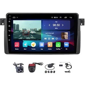Android Double Din Car Stereo 9 Inch Touchscreen Autoradio Autotoebehoren Multimedia Stuurwielbediening met Navigatie Plug And Play Voor BMW E46 /M3 Rover 1998-2006 (Size : M200S 4G+WIFI 2G+32G)