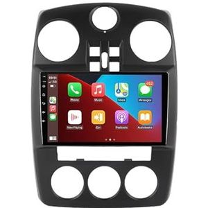 Android 12 autonavigatie in-dash autoradio-ontvanger voor Chrysler PT Cruiser 2000-2010 dubbel Din 9 inch touchscreen autoradio met satellietnavigatie Bluetooth handsfree RDS SWC (Color : 8Core 8+128