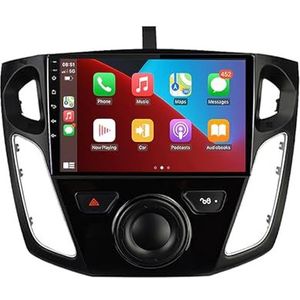 Android 12 Dubbel Din Autoradio Voor Ford Focus 3 2011-2019 Hoofdunit 9""IPS Touchscreen Multimediaspeler met achteruitrijcamera Ondersteuning Carplay Bluetooth GPS Sat Nav RDS SWC (Color : A 8Core 4+
