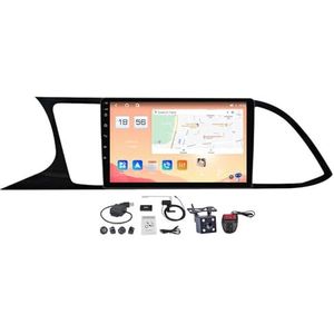 Android 12 Auto Stereo MP5 Player 9'' Screen Autoradio Voor Seat Leon 3 2012-2020 Ondersteunt Carplay Android Auto/Bluetooth 5.0/FM AM RDS DAB Radio/Mirror Link/Stuurbediening (Size : M300S)