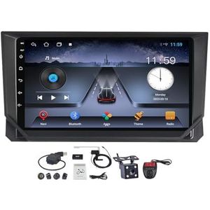 Android 12 Auto Stereo MP5 Player 9'' Screen Autoradio Voor Seat Ibiza 2017-2020 Ondersteunt Carplay Android Auto/Bluetooth 5.0/FM AM RDS DAB Radio/Mirror Link/Stuurbediening (Size : M100S)