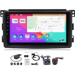 Android 12 Autoradio GPS Navigatie voor Mercedes Benz Smart Fortwo W451 2006-2009 | 9 inch Screen FM RDS Radio/DSP EQ Instelling/Carplay Android Auto/BT Mirrorlink/Stuurwielregeling (Size : M300S)