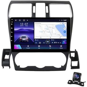 Android 12.0 2 Din Autoradio 9"" Touchscreen Auto Stereo voor Subaru Forester 2015-2017 met Draadloze Carplay Android Auto GPS navigatie AHD Omgekeerd beeld Stuurwielbediening (Size : 1+32G)