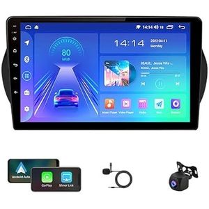 Android 12 Autoradio Stereo GPS-navigatie Ultradunne mainframe voor Fiorino Qubo Nemo 2008-2017 9 ""IPS Touchscreen Autonavigatie Video Met Wifi Bluetooth Spiegel Link USB Back-up Camera (Color : G5 4
