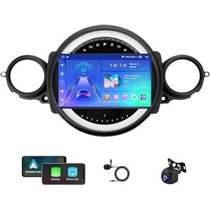 Android 12 Autoradio Stereo GPS-navigatie Ultradunne mainframe voor BMW MINI COOPER R56 R60 2007-2015 9 ""IPS Touchscreen Autonavigatie Video Met Wifi Bluetooth Spiegel Link USB Back-up Camera (Color