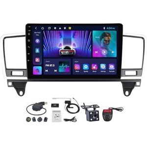 Android 12 2 DIN Autoradio Stereo 9 inch Screen voor Mercedes Benz M-Class M Class W166 ML 2011-2015 Carplay Android Auto GPS-navigatie Bluetooth 5.0 RDS FM DAB+ Radio Stuurbediening (Size : M100CP)