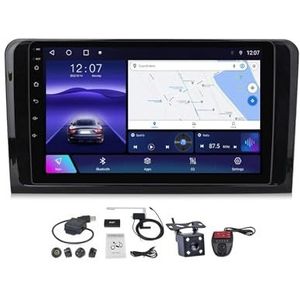Android 12 2 DIN Autoradio Stereo 9 inch Screen voor Mercedes Benz ML GL ML350 GL320 X164 2005-2009 Carplay Android Auto GPS-navigatie Bluetooth 5.0 RDS FM DAB+ Radio Stuurbediening (Size : M300S)