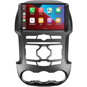 Android 12 Dubbel Din Autoradio Voor Ford Ranger 3 2011-2015 Hoofdunit 9""IPS Touchscreen Multimediaspeler met achteruitrijcamera Ondersteuning Carplay Bluetooth GPS Sat Nav RDS SWC (Color : 8Core 6+1