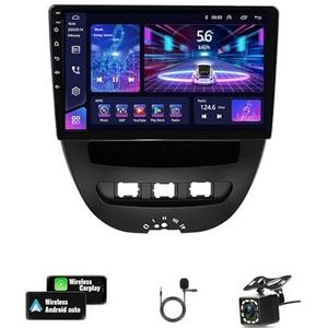 Android 11 Auto Bluetooth Radio 9 Inch Touchscreen Radio Auto Stereo Voor Peugeot 107 2009-2015 Ondersteuning GPS Bluetooth Carplay Wifi Spiegel Link Stuurbediening (Color : Y1E WIFI 4-Core 1G+16G)