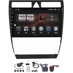 Android 12 2 DIN Autoradio Stereo 9 inch Screen voor Audi A6 C5 S6 1997-2004/RS6 2002-2006 Carplay Android Auto/GPS-navigatie BT Handenvrij/RDS FM Radio/Voice Control/Stuurbediening (Size : M150CP)