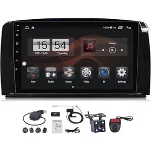 Android 12 2 DIN Autoradio Stereo 9 inch Screen voor Mercedes Benz R-Class W251 2005-2017 Carplay Android Auto/GPS-navigatie BT Handenvrij/RDS FM Radio/Voice Control/Stuurbediening (Size : M150CP)