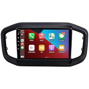 HIBIYA Autoradio 2 DIN met scherm voor Fiat Strada 2020-2021 Android 12 Autoradio 9 inch met GPS RDS USB Bluetooth Mirrorlink Stuurwiel Control Achteruitrijcamera (Kleur: 4Core 2+32G)