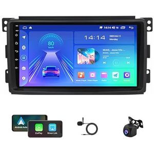 Android 12 Autoradio Stereo GPS-navigatie Ultradunne mainframe voor Mercedes Benz Smart Fortwo 2005-2015 9 ""IPS Touchscreen Autonavigatie Video Met Wifi Bluetooth Spiegel Link USB Back-up Camera (Col