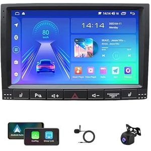Android 12 autoradio voor Volkswagen Touareg 2002-2010 autonavigatie in-dash autoradio-ontvanger, 9"" HD touchscreen scherm met Bluetooth 5.0 GPS Ondersteuning CarPlay Android Auto/SWC (Color : G5 4G+