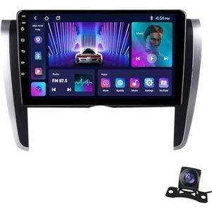 Android 12.0 2 Din Autoradio 9"" Touchscreen Auto Stereo voor Toyota Allion T260 2007-2020 met Draadloze Carplay Android Auto GPS navigatie AHD Omgekeerd beeld Stuurwielbediening (Size : 1+32G)