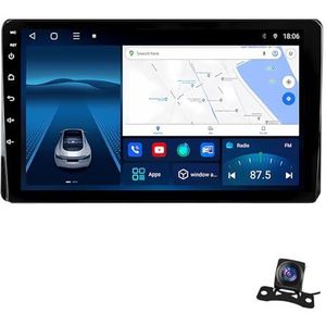 Android 12.0 2 Din Autoradio 9"" Touchscreen Auto Stereo voor Toyota Highlander Kluger 2022 met Draadloze Carplay Android Auto GPS navigatie AHD Omgekeerd beeld Stuurwielbediening (Size : 1+32G)