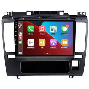 Android 12 autonavigatie in-dash autoradio-ontvanger voor Nissan Tiida 2005-2010 dubbel Din 9 inch touchscreen autoradio met satellietnavigatie Bluetooth handsfree RDS SWC (Color : 4Core 1+16G)