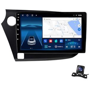 Android 12.0 2 Din Autoradio 9"" Touchscreen Auto Stereo voor Honda Insight 2009-2014 met Draadloze Carplay Android Auto GPS navigatie AHD Omgekeerd beeld Stuurwielbediening (Color : B, Size : 1+32G