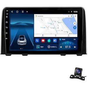Android 12.0 2 Din Autoradio 10"" Touchscreen Auto Stereo voor Honda CRV 2016-2018 met Draadloze Carplay Android Auto GPS navigatie AHD Omgekeerd beeld Stuurwielbediening (Size : 1+32G)