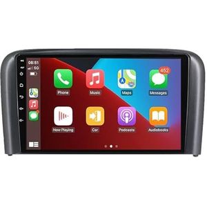 Android 12 autonavigatie in-dash autoradio-ontvanger voor Volvo S80 1998-2006 dubbel Din 9 inch touchscreen autoradio met satellietnavigatie Bluetooth handsfree RDS SWC (Color : 4Core 1+16G)