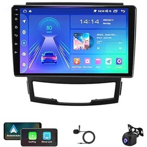 Android 12 Autoradio Stereo GPS-navigatie Ultradunne mainframe voor SsangYong Korando 2010-2013 9 ""IPS Touchscreen Autonavigatie Video Met Wifi Bluetooth Spiegel Link USB Back-up Camera (Color : A1 W