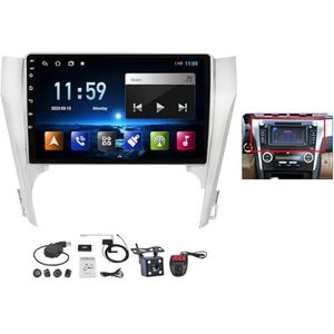 Android 12 Autoradio Voor Toyota Camry 7 XV 2011-2014 - 2 Din - 10 Inch Scherm - Ondersteuning Stuurwiel/Bluetooth/DSP Carplay Android Auto/FM RDS DAB+ Radio/4G Wifi/Back-up camera (Color : B, Size