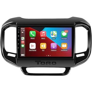 Android 12 2 din autoradio stereo voor FIAT Toro 2017-2021 9 inch touchscreen autoradio auto-accessoires multimedia videospeler ondersteuning wifi FM Bluetooth stuurbediening (Color : 4Core 1+16G)