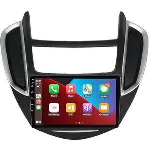 Android 12 autonavigatie in-dash autoradio-ontvanger voor Chevrolet TRAX 2014-2016 dubbel Din 9 inch touchscreen autoradio met satellietnavigatie Bluetooth handsfree RDS SWC (Color : 8Core 6+128G)