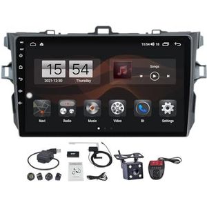 Android 12 2 DIN Autoradio Stereo 9 inch Screen voor Toyota Corolla 10 E140 E150 2006-2013 Carplay Auto/GPS-navigatie Bluetooth Handenvrij/RDS FM Radio/Voice Control/Stuurbediening (Size : M150CP)