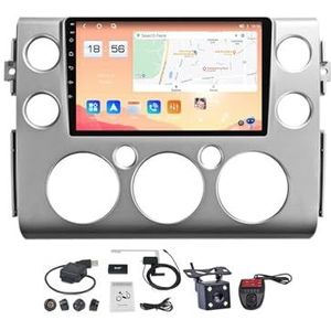 Android 12 2 DIN Autoradio Stereo 9 inch Screen voor Toyota FJ Cruiser J15 2006-2020 Carplay Android Auto GPS-navigatie Bluetooth 5.0 RDS FM DAB+ Radio Stuurbediening Voice Control (Size : M200S)