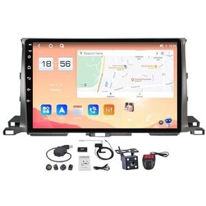 Android 12 2 DIN Autoradio Stereo 9 inch Screen voor Toyota Highlander 3 XU50 2013-2018 Carplay Android Auto GPS-navigatie Bluetooth RDS FM DAB+ Radio Stuurbediening Voice Control (Size : M300S)