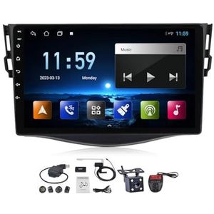 Android 12 2 DIN Autoradio Stereo 9 inch Screen voor Toyota RAV4 3 XA30 2005-2016 Carplay Android Auto GPS-navigatie Bluetooth 5.0 RDS FM AM DAB+ Radio Stuurbediening Voice Control (Size : M150CP)