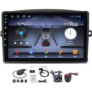 Android 12 2 DIN Auto Stereo Audio Radio voor Toyota Sienna 2004-2010 Met GPS-Navigatie 9'' Touchscreen-Ondersteuning FM AM RDS DAB+ Radio/Carplay Android Auto/Bluetooth 5.0 (Size : M150CP)