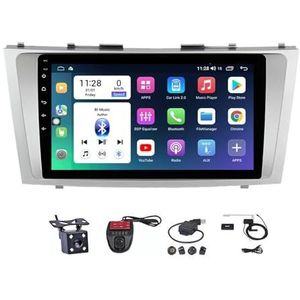 Voor Toyota Camry 2006-2011 9"" Android 12 Multimedia Stereo Auto Video Speler Ondersteunt Stuurbediening/Navigatie GPS FM AM RDS Radio/Carplay Android Auto/Bluetooth 5.0/DVR (Color : M100S WIFI 1G+