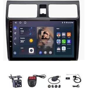 Voor Suzuki Swift 2003-2010 9"" Android 12 Multimedia Stereo Auto Video Speler Ondersteunt Stuurbediening/Navigatie GPS FM AM RDS Radio/Carplay Android Auto/Bluetooth 5.0/DVR (Color : M200S 4G+WIFI 2G