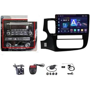 Voor Mitsubishi Outlander 3 2012-2018 9"" Android 12 Multimedia Stereo Auto Video Speler Ondersteunt Stuurbediening/Navigatie GPS FM AM RDS Radio/Carplay Android Auto/Bluetooth 5.0/DVR (Color : M150S