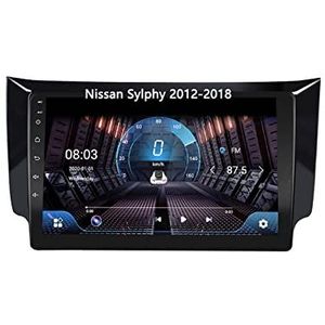 Android 10 Bluetooth Autoradio Dubbel Din Multimedia Speler 10 inch Touchscreen Auto Stereo Voor Nissan Sylphy 2012-2018 Met GPS Ondersteuning Spiegel Link/Stuurbediening Dual USB Backup Camera (Colo