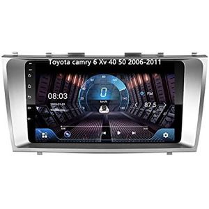 Android 10 Dubbel Din Auto Stereo 9 ""HD Auto MP5 Speler Touch Multimedia Voor Toyota camry 6 Xv 40 50 2006-2011 Ondersteuning Spiegel Link/Stuurbediening/WiFi/Dual USB Backup Camera (Color : 4G+WIFI