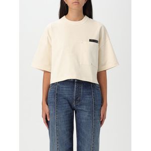Bottega Veneta - Gele Pocket Detail Crop Top - Dames - Katoen