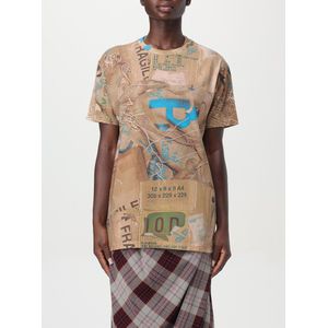 Vivienne Westwood - Bruin Collage Print T-shirt - Dames - Katoen
