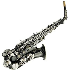 saxofoon kit Altsaxofoon Eb Tune Zwart Vergulde Gegraveerde Professionele Houten Sax Met Kofferaccessoires (Color : Light Grey)