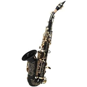 saxofoon kit Saxofoon Bb Sleutel Messing Saxofoon Gesneden Witte Shell Knop Zwart Gouden Knop Sax Met Case Strap Brush Onderdelen
