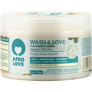 AFRO LOVE- WASH & LOVE CLEANSING CREME 8OZ