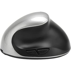 Draadloze Verticale Muis, Plug en Play Oplaadbare Ergonomische Muis voor Thuis (Grijs)