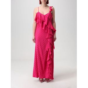 Ruffled Maxi Dress - Fuchsia - Galajurken