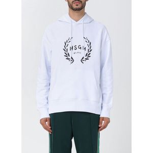 Msgm - Sweatshirt - Wit - Katoen
