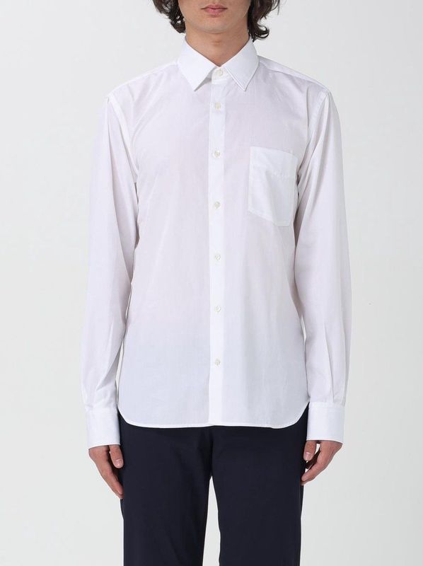 Longsleeve - Classic Cotton Shirt - Wit