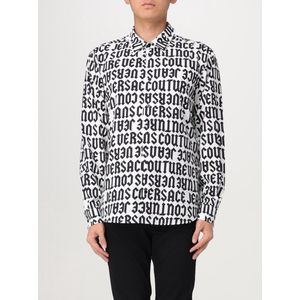 Versace Jeans Couture, Heren, Overhemden, Zwart, Maat: M Katoen,