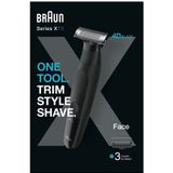 Braun - XT3100 - All-in-One Styler - Zwart - Met 4D Flex Scheerblad