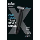 Braun Series X - Baard en lichaamstrimmer voor gezichts en lichaamshaar - XT3200